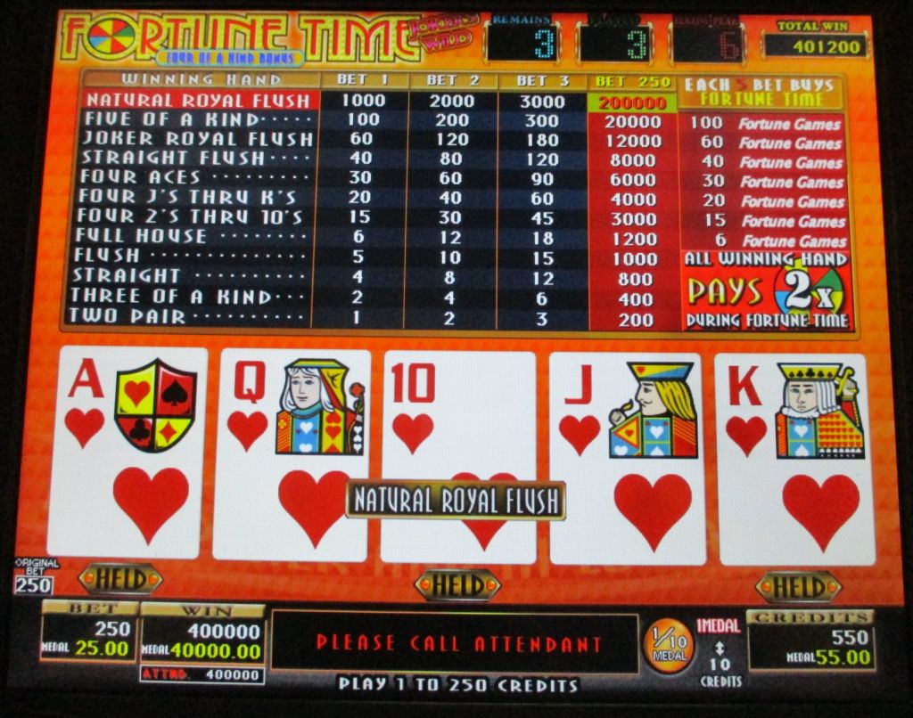 FORTUNE TIME JOKER'S WILD 4KB 400,000枚 埼玉ふじみ野のゲームセンター｜Bayon（バイヨン）