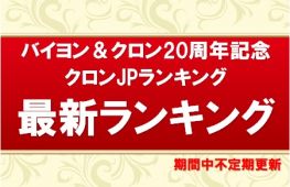 20周年記念クロンJPランキング第2期　途中経過